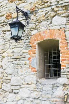 Window and streetlight Stock Photos