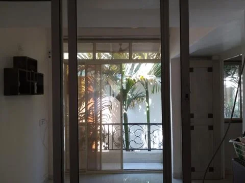 A window in an apartment Foto stock