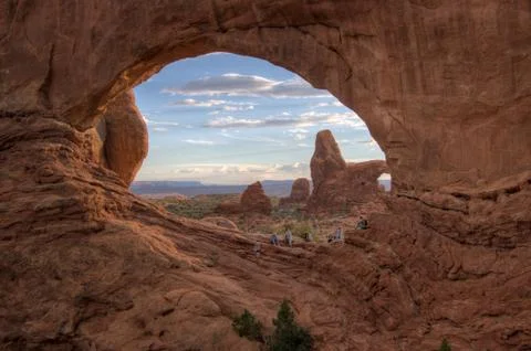 Window Arch view 库存照片