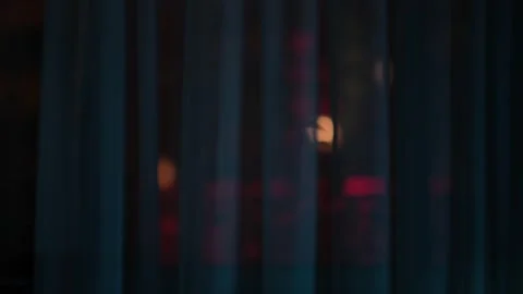 Window with the background of the night Stock Footage 203896879