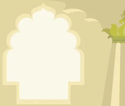 Window banner with copy space Illustrazione stock