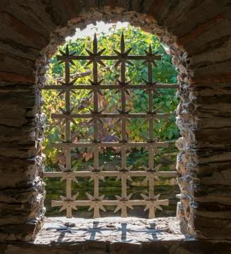 Window with bars Stock Photos