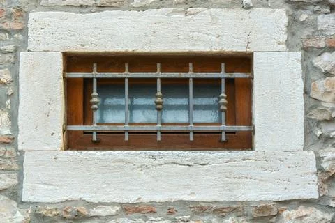 Window with bars. Stock Photos