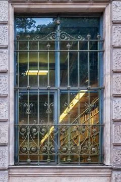 Window with bars. Stock Photos
