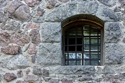 Window with bars. Stock Photos