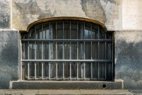 Window with bars. Stock Photos
