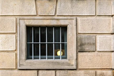 Window with bars. Stock Photos