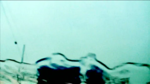 Window Blades in the Rain Video stock 590310