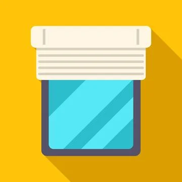 Window with blind covering part of opening Stock Illustration