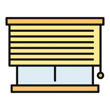 Window blind covering for privacy and light control Ilustración de archivo