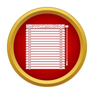 Window blind icon representing privacy and interior design 스톡 일러스트