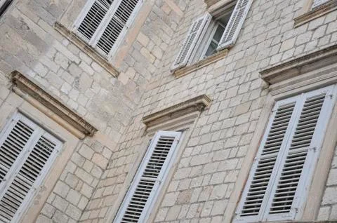 Window blinds of a building Stock Photos