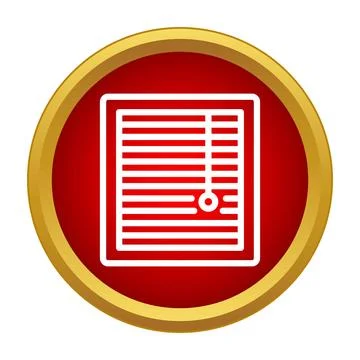 Window blinds control light and privacy icon Illustrazione stock
