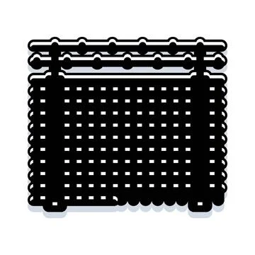 Window blinds icon controlling light and privacy Illustrazione stock