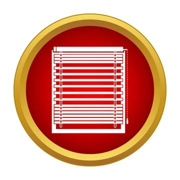 Window blinds icon indicating privacy and light control Illustrazione stock