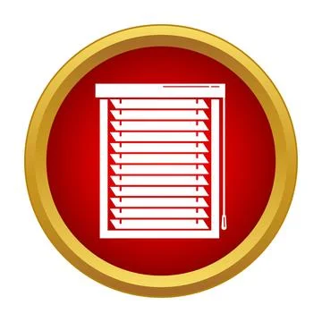 Window blinds icon providing privacy and shade concept Stock Illustration