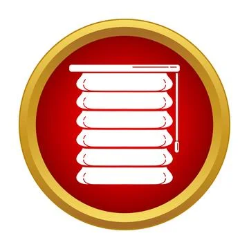 Window blinds icon providing sun protection and privacy Stock Illustration
