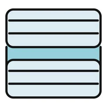 Window blinds icon showing modern home design Stock Illustration