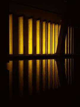 Window blinds with light reflection Stock Photos