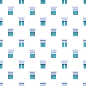 Window blinds pattern forming repetitive architectural background Stock Illustration