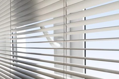 Window with blinds Stock Photos