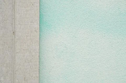 Window border on blue wall Stock Photos