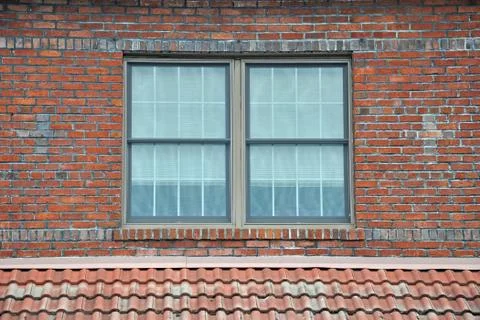 Window in brick wall Stock Photos
