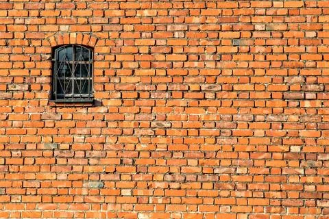 Window on a bricks wall Stock Photos