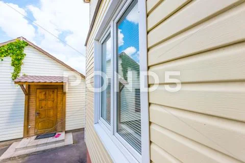 Window of the building Stock Photos