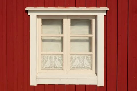 Window on building wall. Foto stock