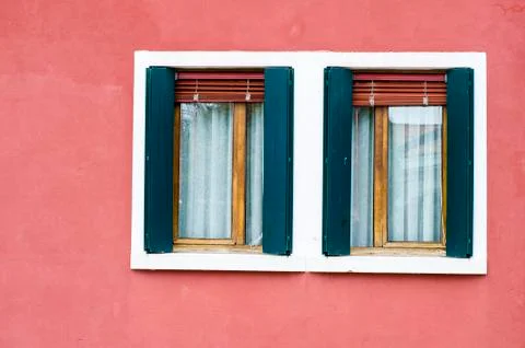 Window of Burano Stock Photos