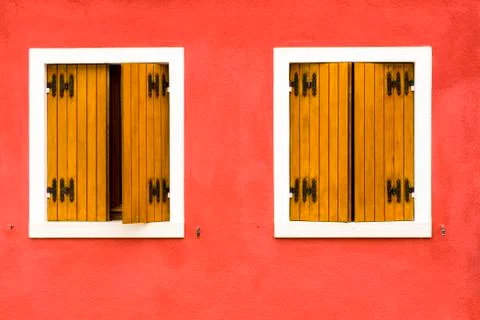 Window of Burano Stock Photos