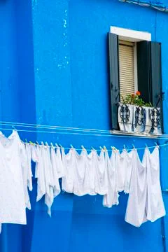Window of Burano Stock Photos