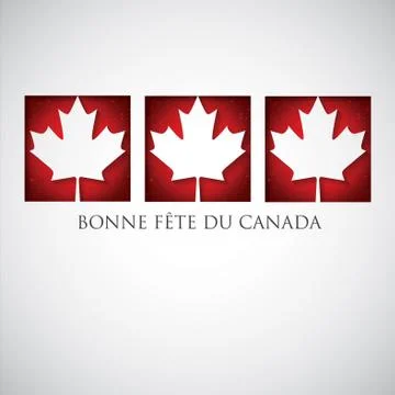 Window Canada Day card in vector format. Stock Illustration