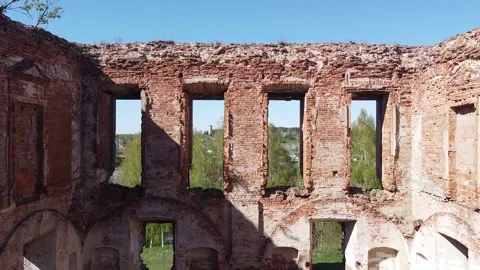 Window in the castle Video stock 194494736