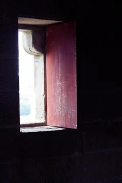 Window in a castle Foto stock