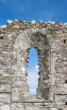 Window of the cathedral Stock Photos
