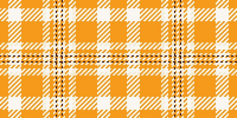 Window check vector tartan, short pattern texture background. Glen fabric t.. Stock Illustration