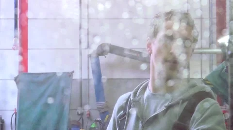 Window cleaner Stock Footage 2318886