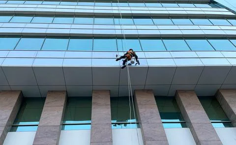 Window cleaner Stock-Fotos