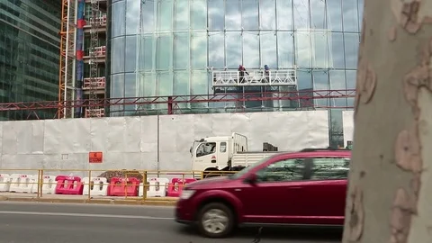Window cleaners Stock Footage 77048785