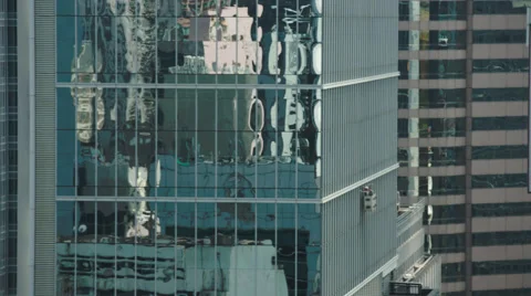 Window cleaners at work Stock Footage 54430122
