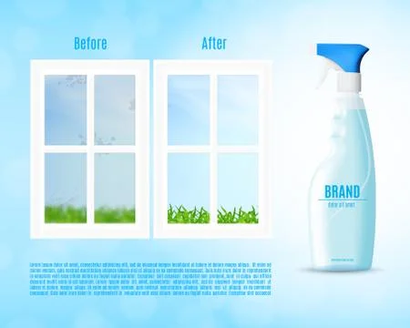 Window cleaning concept Illustrazione stock