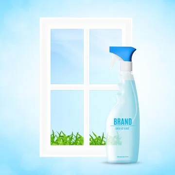 Window cleaning concept Illustrazione stock