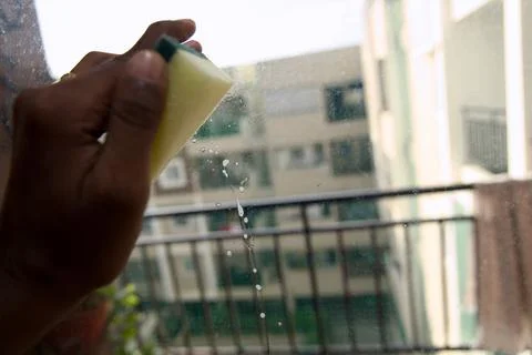 Window Cleaning Day Stock Photos