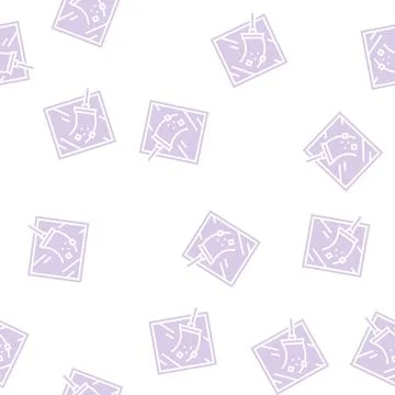 Window cleaning glyph seamless pattern Stock Illustration