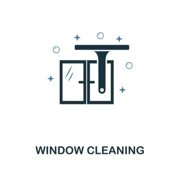 Window Cleaning icon. Creative two colors design from cleaning icons collection Stock Illustration