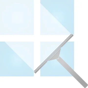 Window cleaning, logo, cleaning, cleaning company Stock Illustration