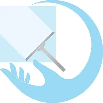 Window cleaning, logo, cleaning, cleaning company Stock Illustration