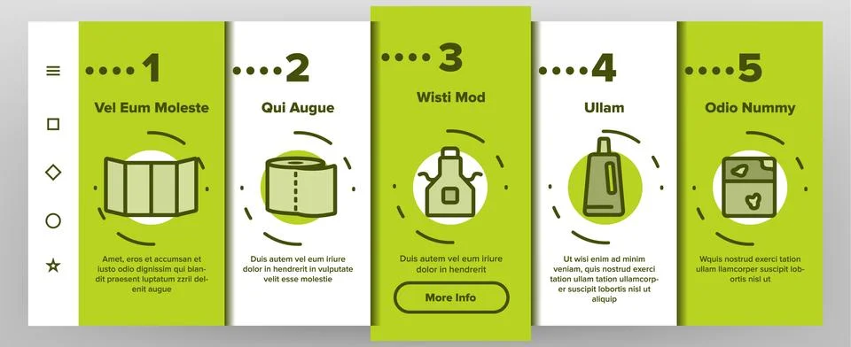 Window Cleaning Onboarding Vector Illustrazione stock